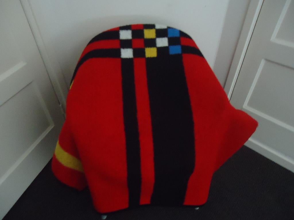 Retro vintage Reygers Dolan deken 210 x 160 cm vm. jaren 80, Gebruikt, Tweepersoons, Ophalen of Verzenden, Deken of Dekbed