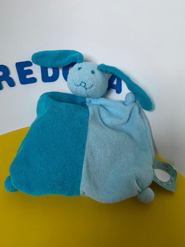 5951 etos little surprise konijn blauw badstof, Kinderen en Baby's, Speelgoed | Knuffels en Pluche, Ophalen of Verzenden, Zo goed als nieuw