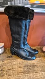 Camper leren laarzen met pels - maat 40, Kleding | Dames, Ophalen of Verzenden, Zo goed als nieuw, Zwart, Hoge laarzen