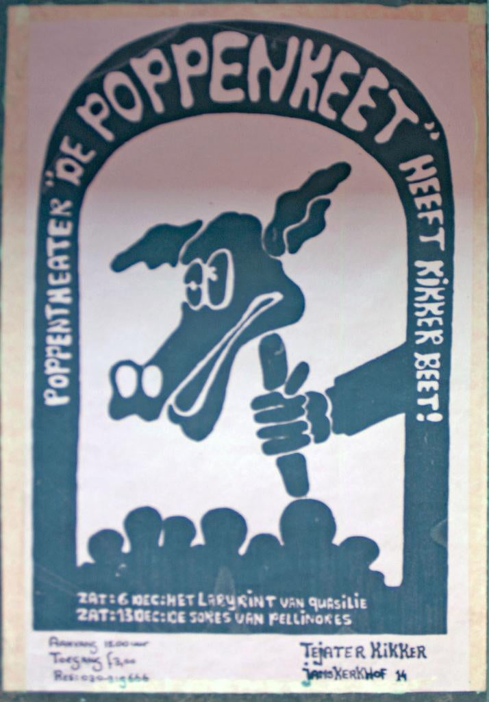 3 affiches Tejater kikker, Verzamelen, Posters, Ophalen of Verzenden, Gebruikt, A4 of kleiner, Reclame