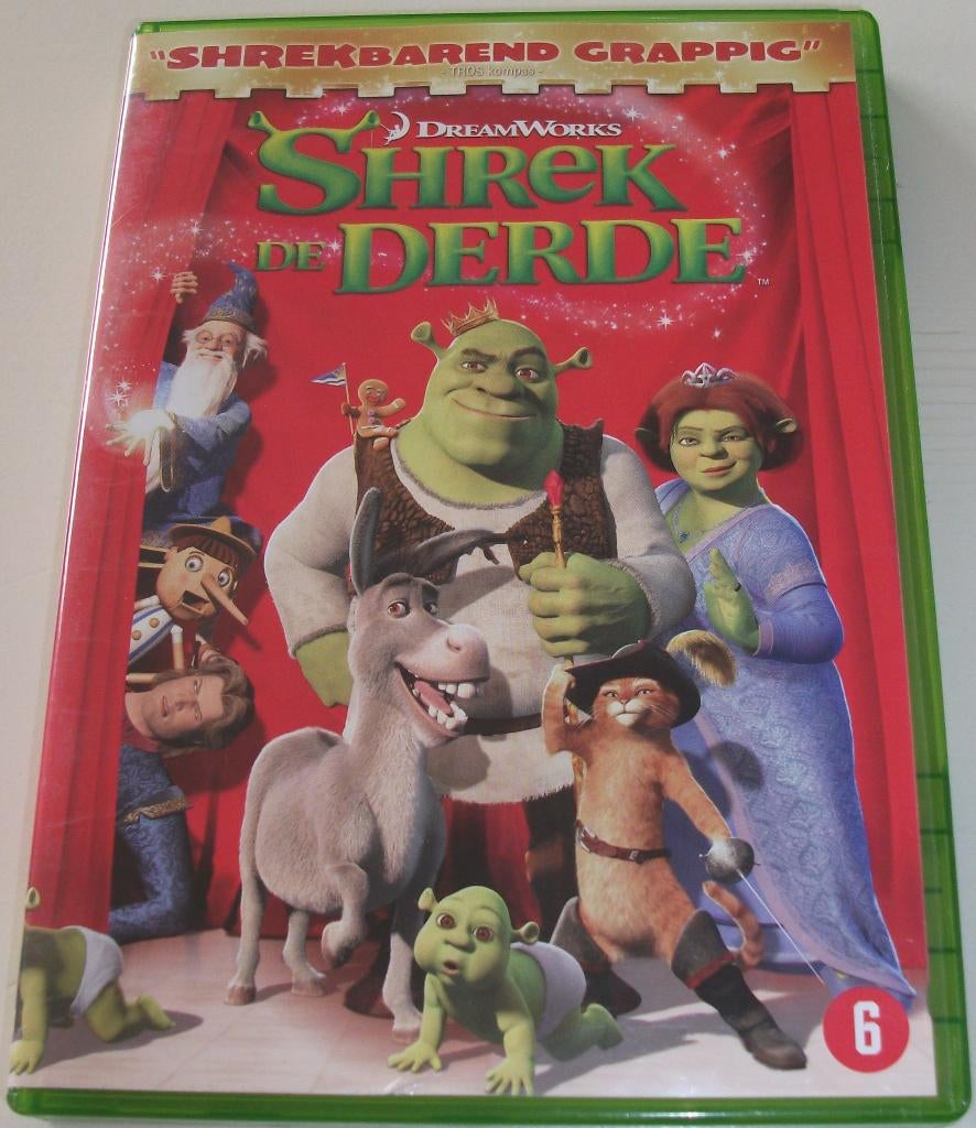 Dvd *** SHREK DE DERDE ***, Avontuur, Ophalen of Verzenden, Zo goed als nieuw, Vanaf 6 jaar