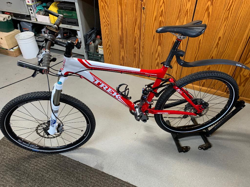 MOUNTAINBIKE TREK TOPFUEL 8 19,5, Gebruikt, 49 tot 53 cm, Ophalen of Verzenden, Schijfrem