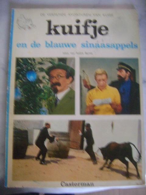 de verfilmde avonturen van kuifje --en de blauwe, Boeken, Stripboeken, Eén stripboek, Ophalen of Verzenden, Gelezen