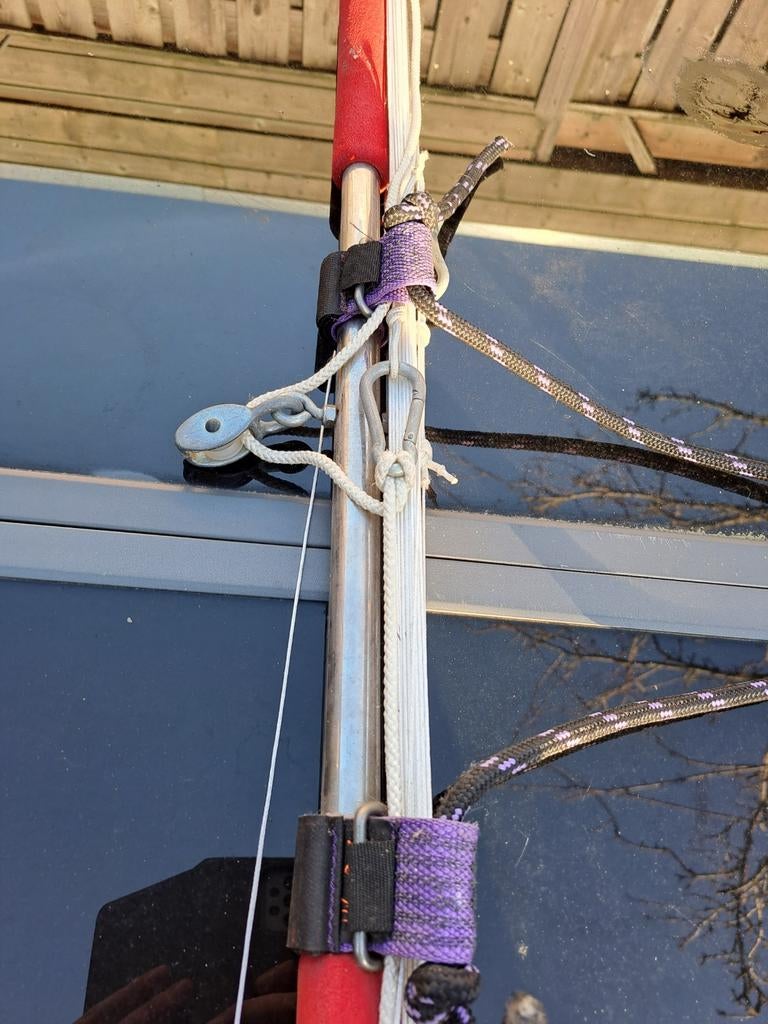 Vliegerstang voor stuntvlieger - compleet met lijnen, Sport en Fitness, Vliegeren, Ophalen of Verzenden