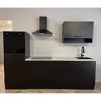 Nieuwe keuken compleet met apparatuur zwart 260cm breed, Zwart, Overige typen, Nieuw, Ophalen of Verzenden