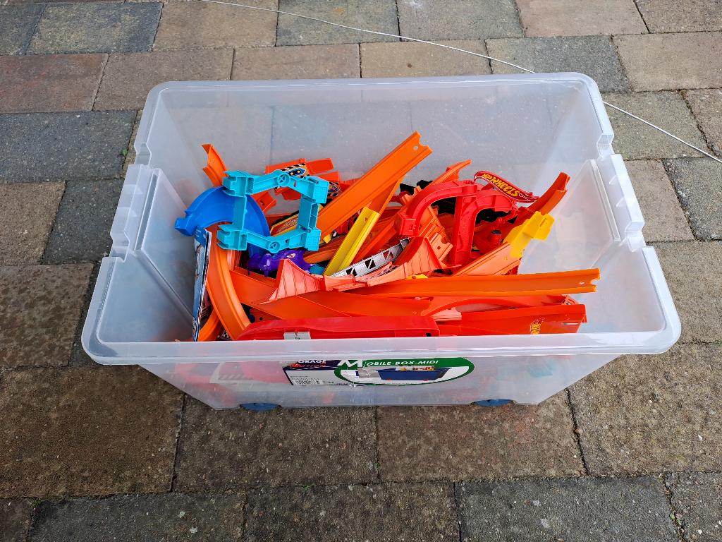 Hotwheels, Kinderen en Baby's, Speelgoed | Racebanen, Ophalen, Gebruikt, Onderdelen, Zelf te bouwen
