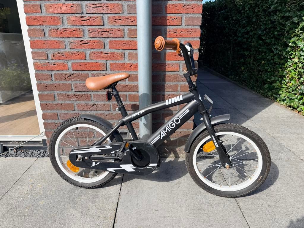 AMIGO BMX fun 16 inch (terugtraprem), Fietsen en Brommers, Ophalen, Terugtraprem, Zo goed als nieuw, Amigo BMX