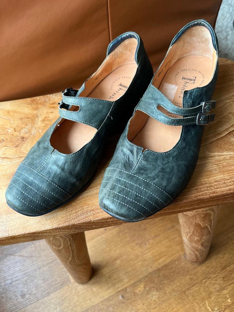 Think schoenen, maat 41, Schoenen met lage hakken, Ophalen of Verzenden, Zo goed als nieuw, Groen