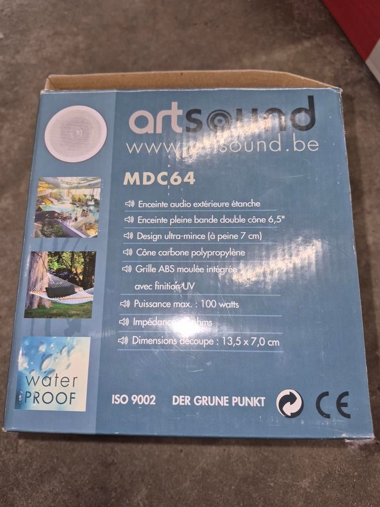 Artsound MDC64 waterdichte inbouwspeaker, Ophalen of Verzenden
