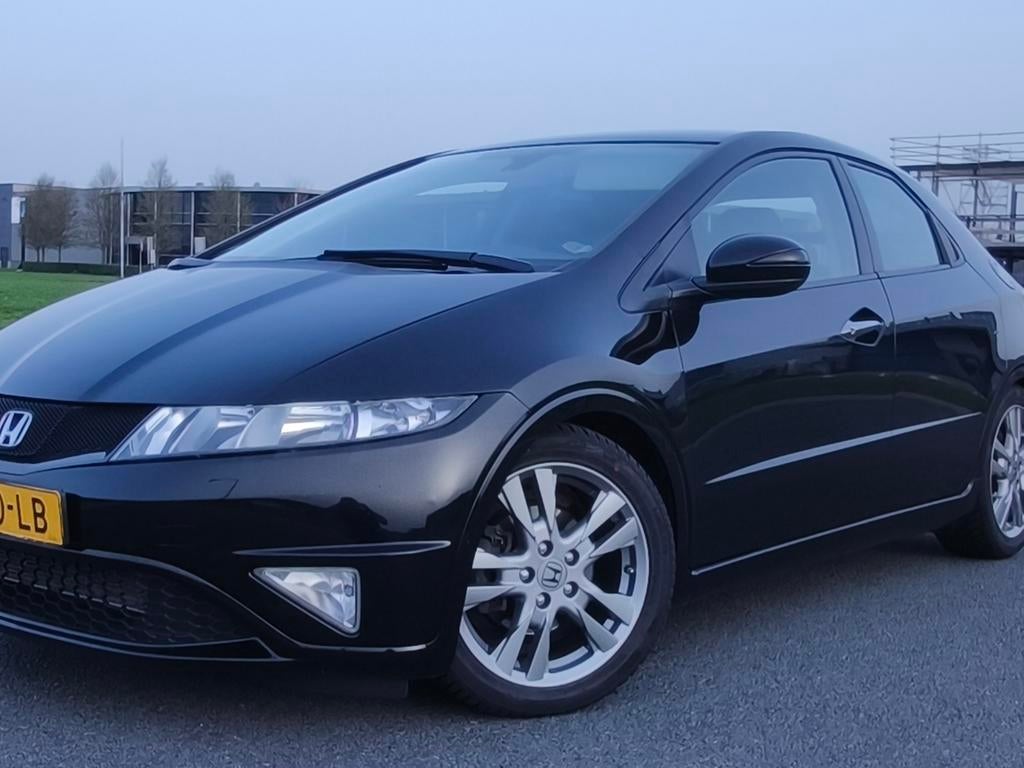 Honda Civic Sport 1.8 140 KM 2010 Zwart, Auto's, Voorwielaandrijving, 15 km/l, Zwart, 4 cilinders