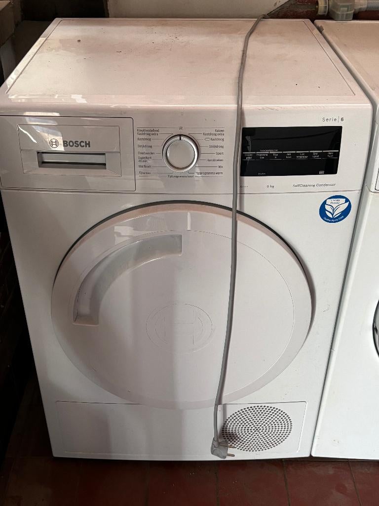 Bosch Warmtepompdroger Serie 6 8kg A+++ SelfCleaning, Ophalen, 6 tot 8 kg, Gebruikt, Minder dan 85 cm