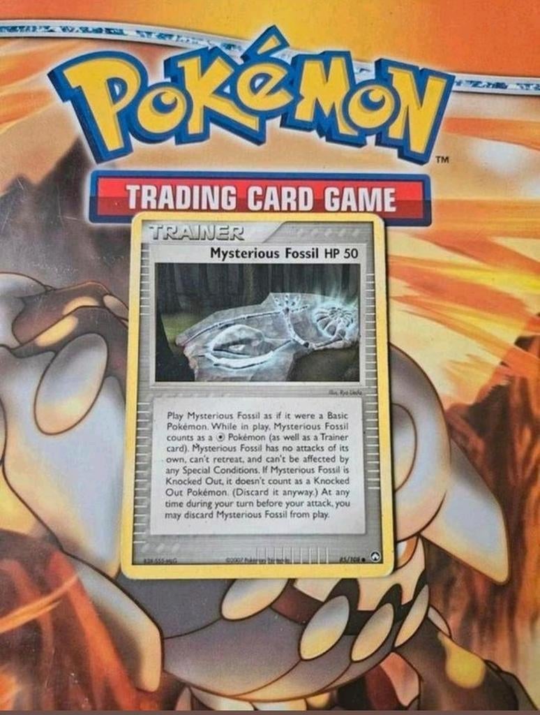 Mysterious Fossil 85/108 Ex Power Keepers pokemon kaart, Ophalen of Verzenden, Gebruikt, Losse kaart