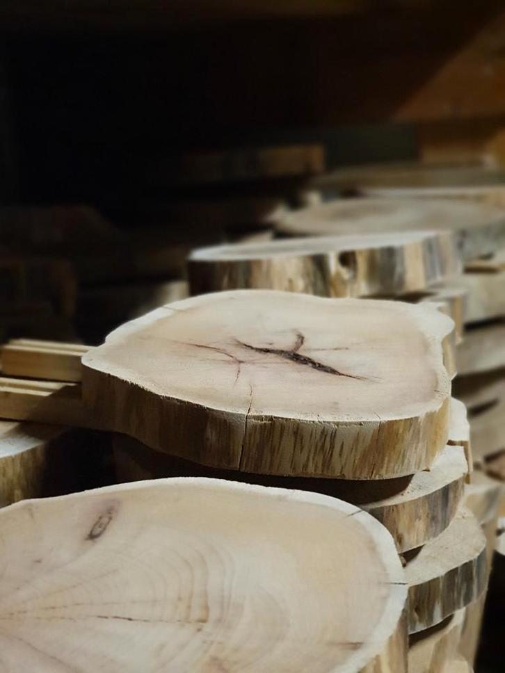 Boomschijf boomstam krabpaal bruiloft decoratie eiken taxus, Tuin en Terras, Haardhout, Minder dan 3 m³, Ophalen of Verzenden