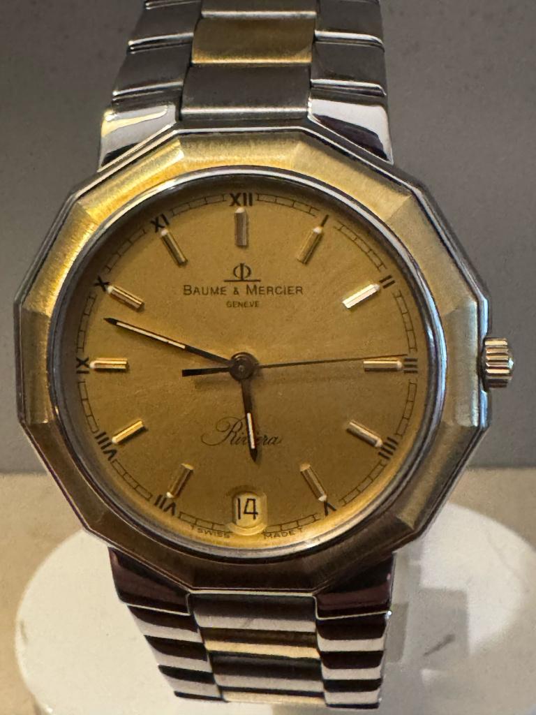 Vintage HORLOGE Baume et Mercier RIVIERA 5131.1 34mm, Gebruikt, Wilms, Ophalen of Verzenden, Info@houseofcoco.nl