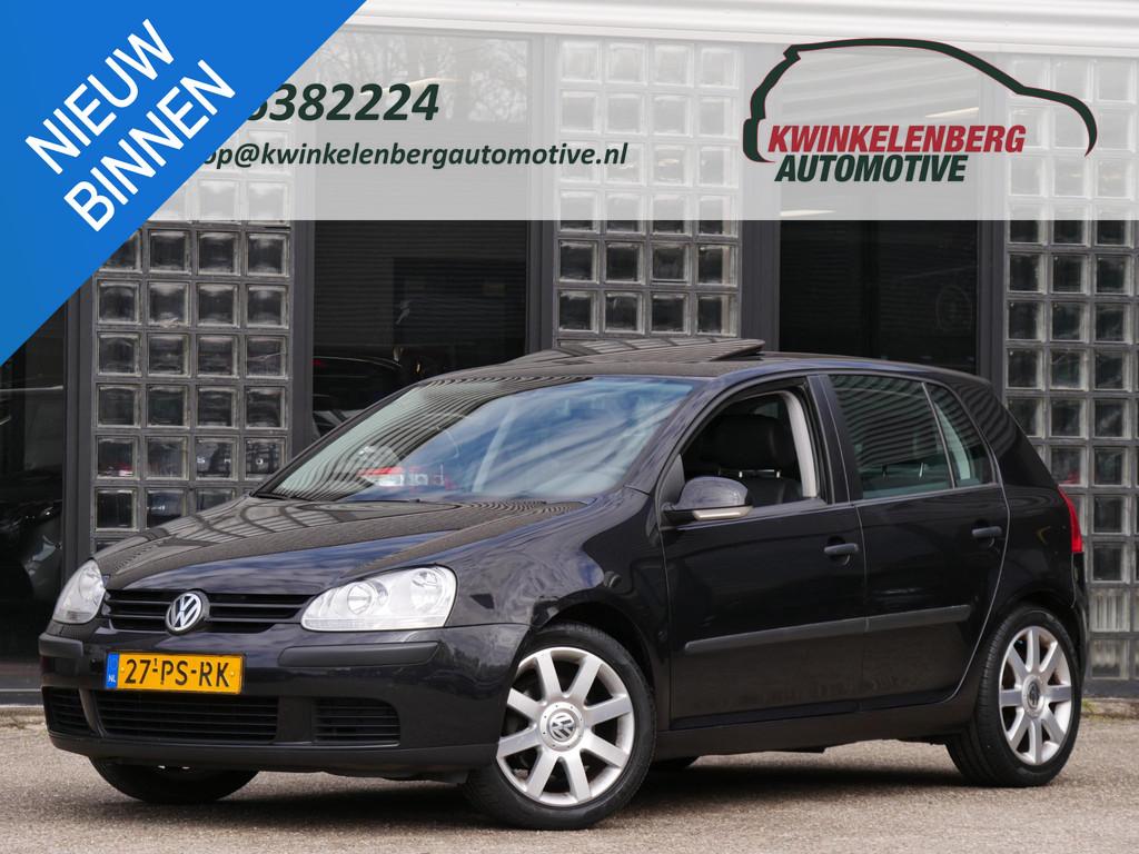 Volkswagen Golf 5D 1.6FSi LEER/ SCHUIFDAK/ 100% GEDOCUMENTEE, Auto's, Volkswagen, Bedrijf, Te koop, Golf, Airbags, Airconditioning