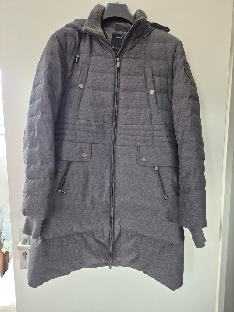 Parka jas grijs, Ophalen, Zo goed als nieuw, Maat 42/44 (L)