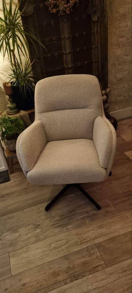 Super mooie fauteuil, zo goed als nieuw, lichte kleur, Huis en Inrichting, Fauteuils, Ophalen, 75 tot 100 cm, Zo goed als nieuw