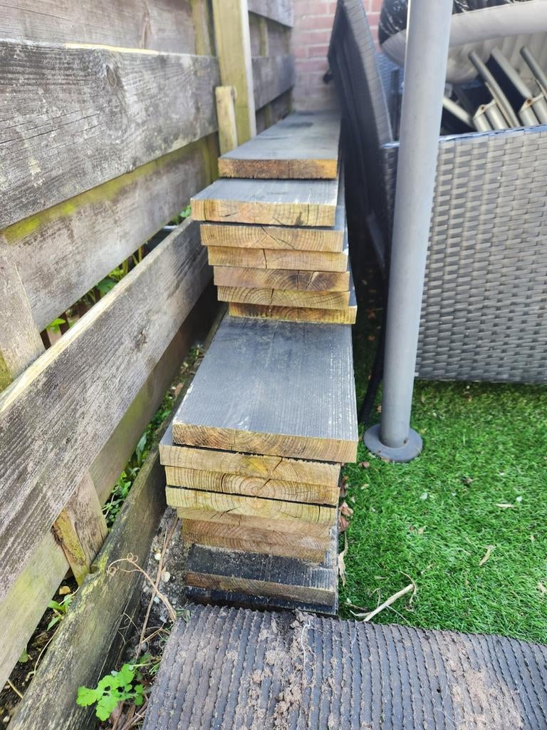 Steigerhouten planken, Ophalen