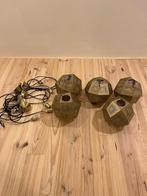 Hanglampen Tom Dixon Etch (5 lampen), Ophalen, Zo goed als nieuw, Metaal, Minder dan 50 cm