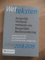 Wetteksten Burgerlijk Wetboek en WBR Wolters Kluwer, Boeken, Ophalen of Verzenden, Alpha, Zo goed als nieuw, WO
