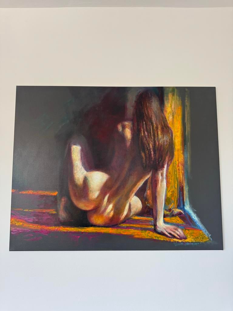 Schilderij 100cm “GLARE”, Antiek en Kunst, Ophalen of Verzenden
