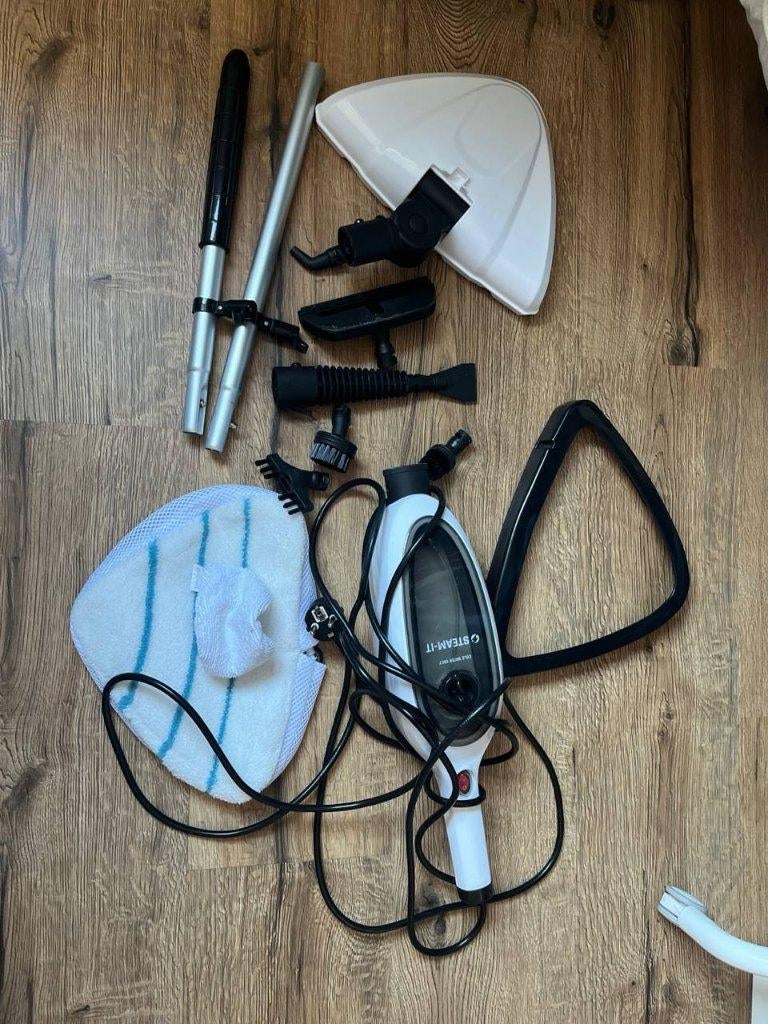 STEAM-IT stoomreiniger / kledingstomer met accessoires, Ophalen of Verzenden, Gebruikt, Stoomreiniger