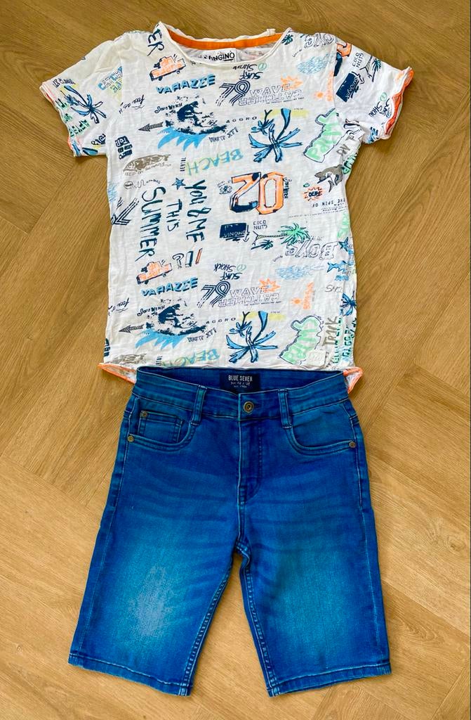 Vingino leuk T-shirt maat 140, Verzenden, Zo goed als nieuw, Jongen, Shirt of Longsleeve