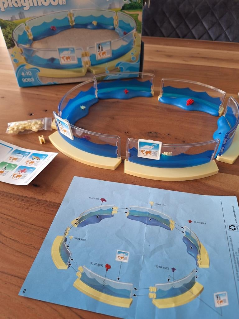 Playmobil aquarium 9053set, Ophalen of Verzenden, Zo goed als nieuw, Complete set