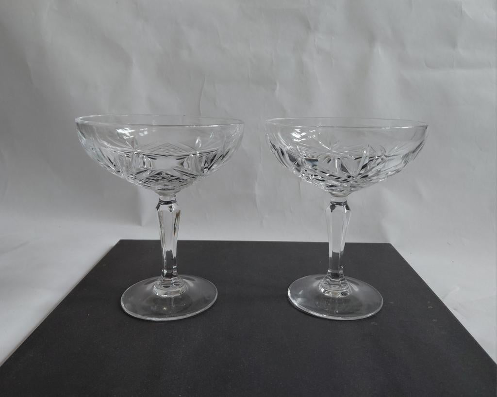 Set van 2 IJscoupes Champagnecoupes Cocktailglazen, Ophalen of Verzenden