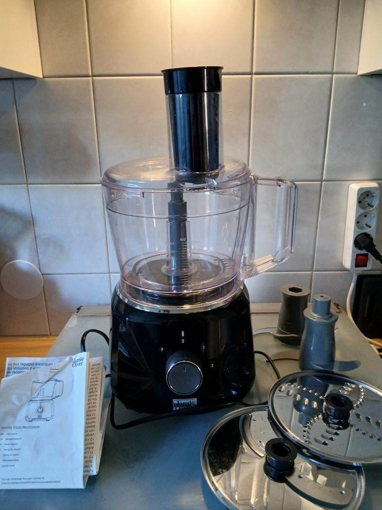 Jamie Oliver Foodprocessor - Zo goed als nieuw, Witgoed en Apparatuur, 3 snelheden of meer, Ophalen of Verzenden, Zo goed als nieuw