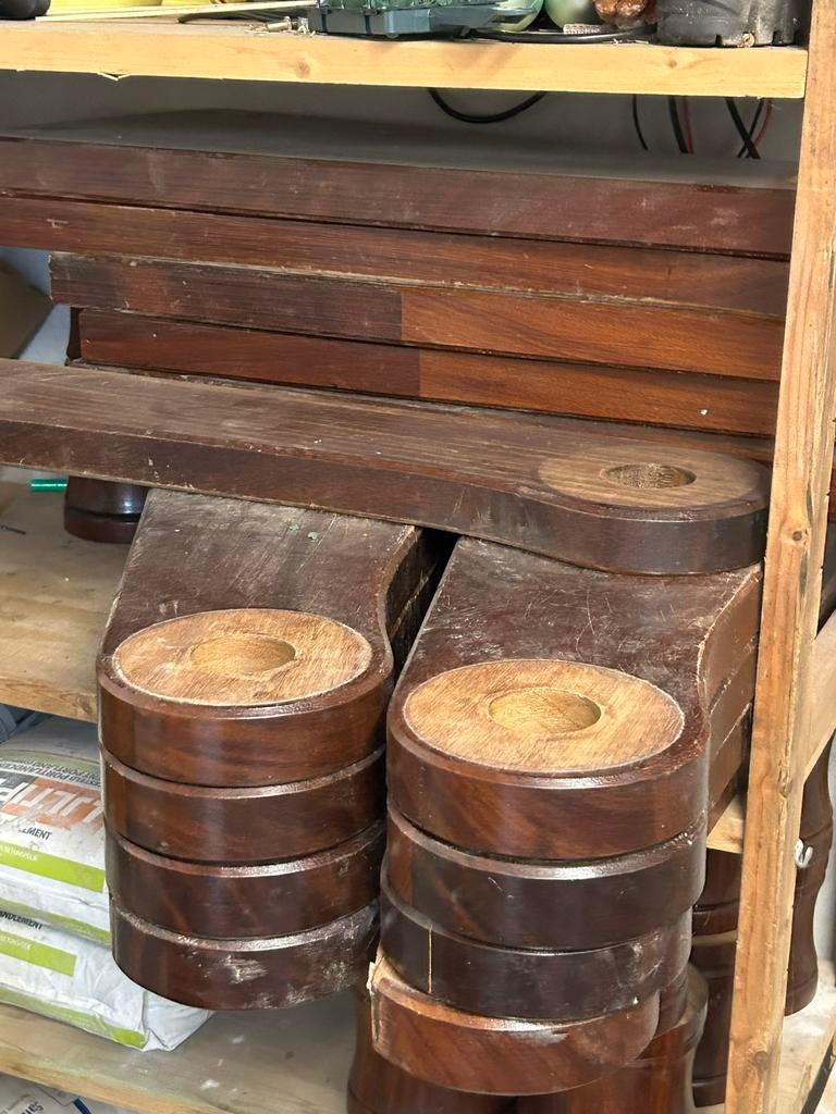 Ronde trap met 14 treden - Massief hout, Doe-het-zelf en Verbouw, Ladders en Trappen, Ophalen, Gebruikt, Trap, 2 tot 4 meter