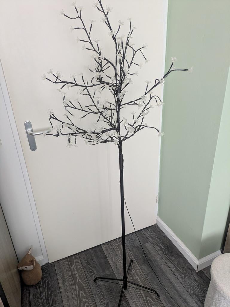 Boom lamp met bloemen, ongeveer 150 cm hoog, Huis en Inrichting, Lampen | Overige, Ophalen