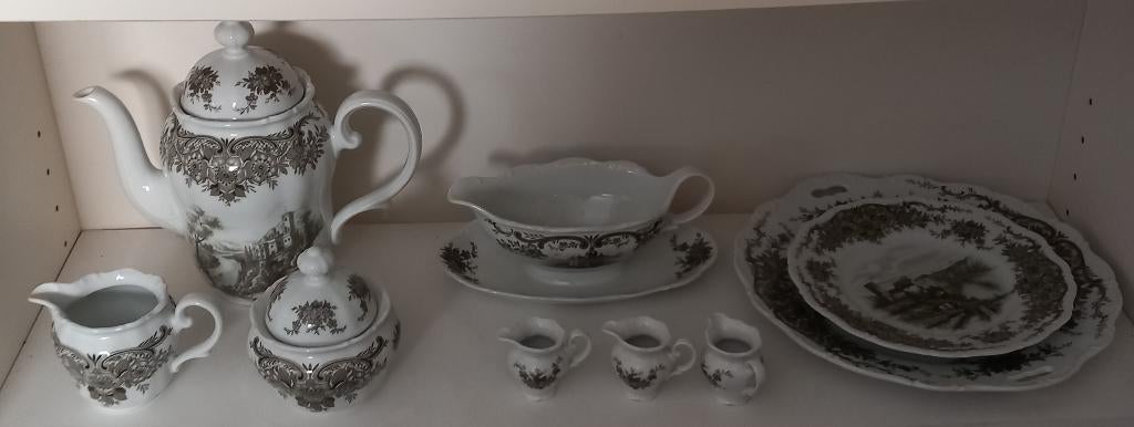 seltmann weiden cakeschaal eierdopjes koffie set, Overige typen, Ophalen of Verzenden, Zo goed als nieuw, Overige stijlen