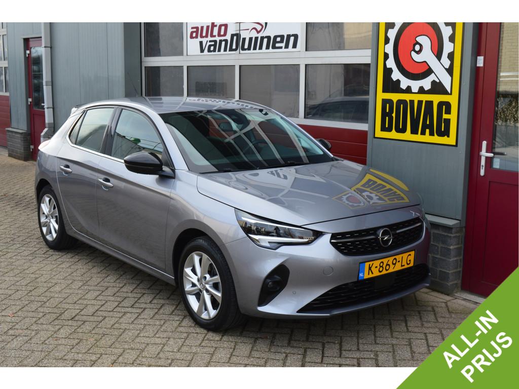 Opel Corsa 1.2 Elegance autom. O.a: Afn. trekhaak, Camera, P, Auto's, Opel, 101 pk, Gebruikt, Met garantie (alle), Leder en Stof
