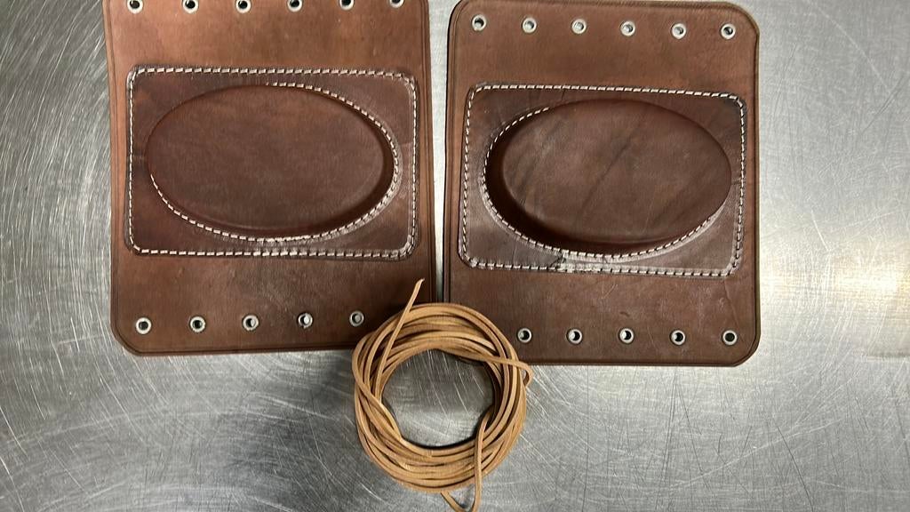 Kniepads oldtimer flattank, Ophalen of Verzenden, Zo goed als nieuw