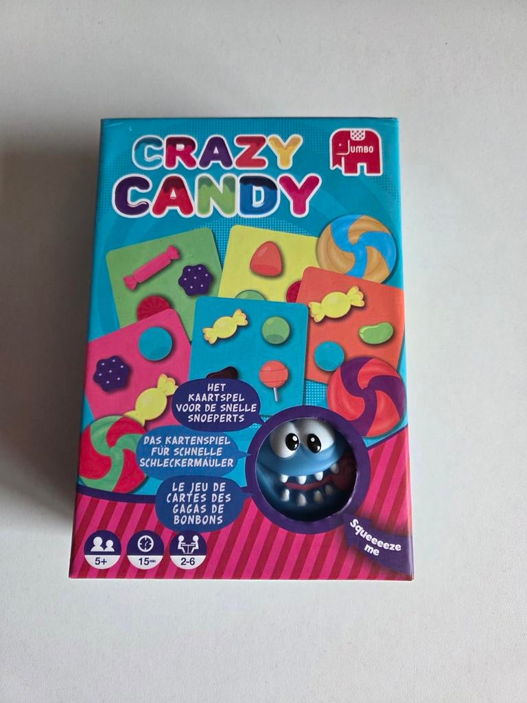 Crazy Candy Kaartspel Jumbo - Snel en Leuk voor het Gezin, Vijf spelers of meer, Ophalen of Verzenden, Nieuw, Jumbo
