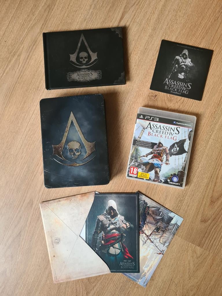 Assassin's Creed IV: Black Flag Skull Edition 100% compleet, Vanaf 18 jaar, 1 speler, Zo goed als nieuw, Ophalen