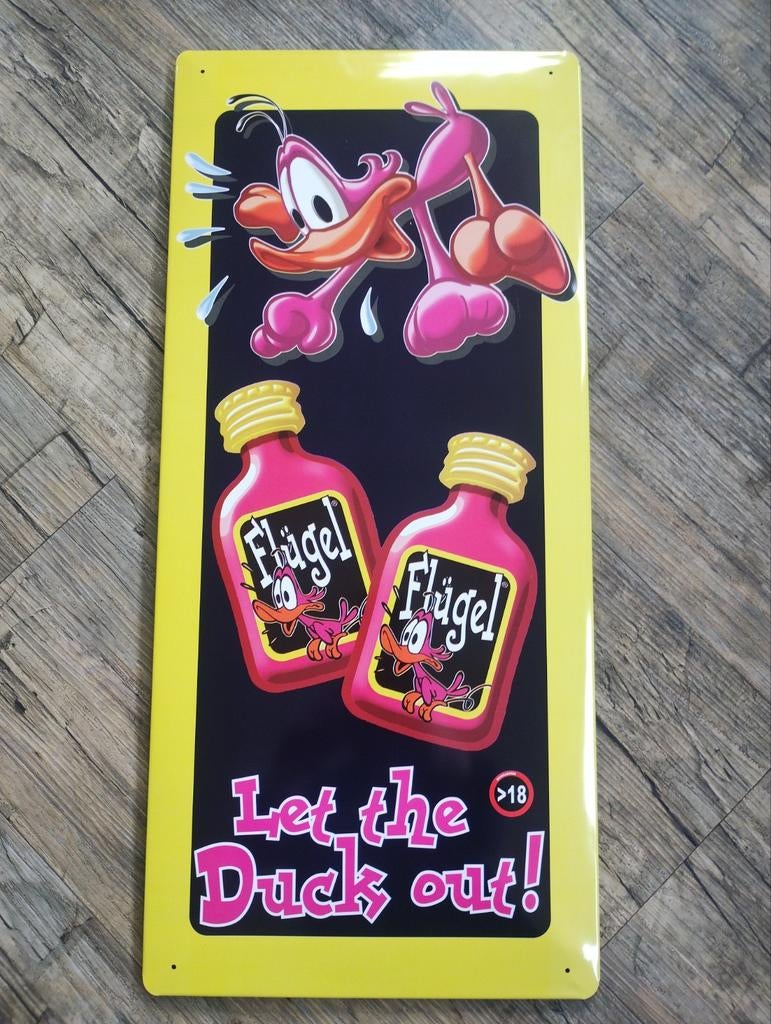 Flügel likeur reclamebord, Verzamelen, Merken en Reclamevoorwerpen, Ophalen of Verzenden, Nieuw, Reclamebord