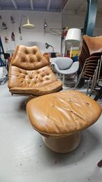 Artifort leer F588 met ottoman, Ophalen of Verzenden, Leer