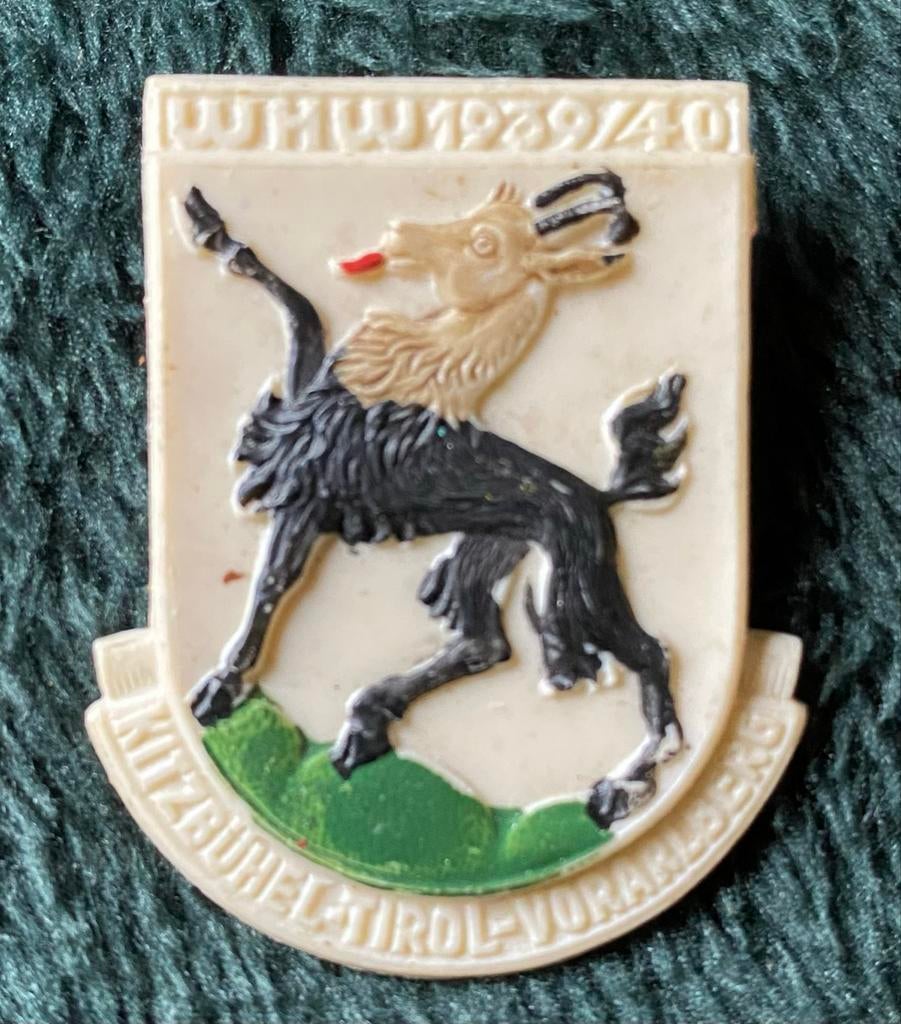 WHW Embleem WOII Uniform Tirol-Vorarlberg 1939/40, Verzamelen, Militaria | Tweede Wereldoorlog, Ophalen of Verzenden, Overige soorten