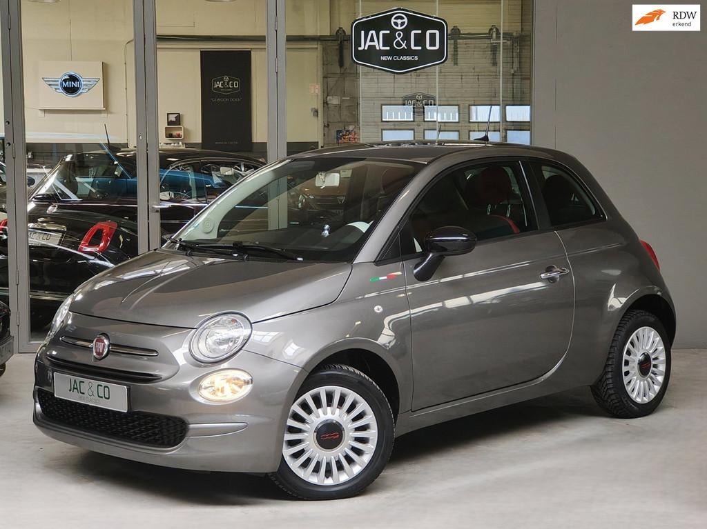 Fiat 500 1.2 Lounge RED / Navi / Spotify, Auto's, Fiat, Stof, Gebruikt, 4 cilinders, Bedrijf