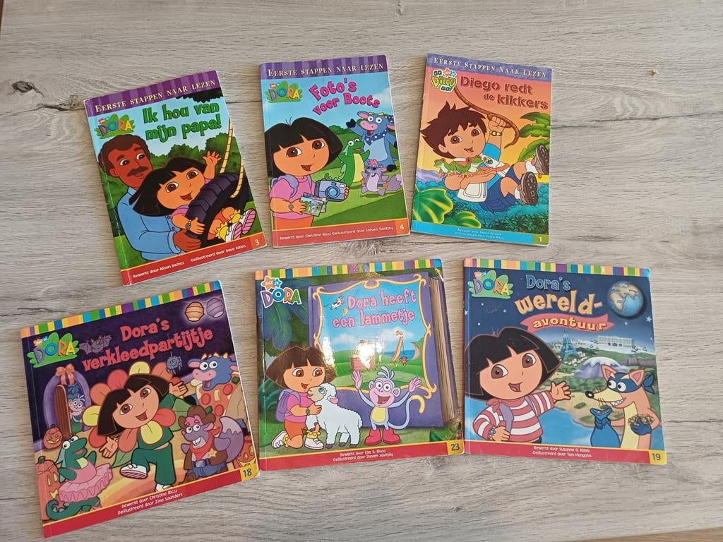 Dora en Diego boekjes, Ophalen of Verzenden, Gelezen, Fictie algemeen