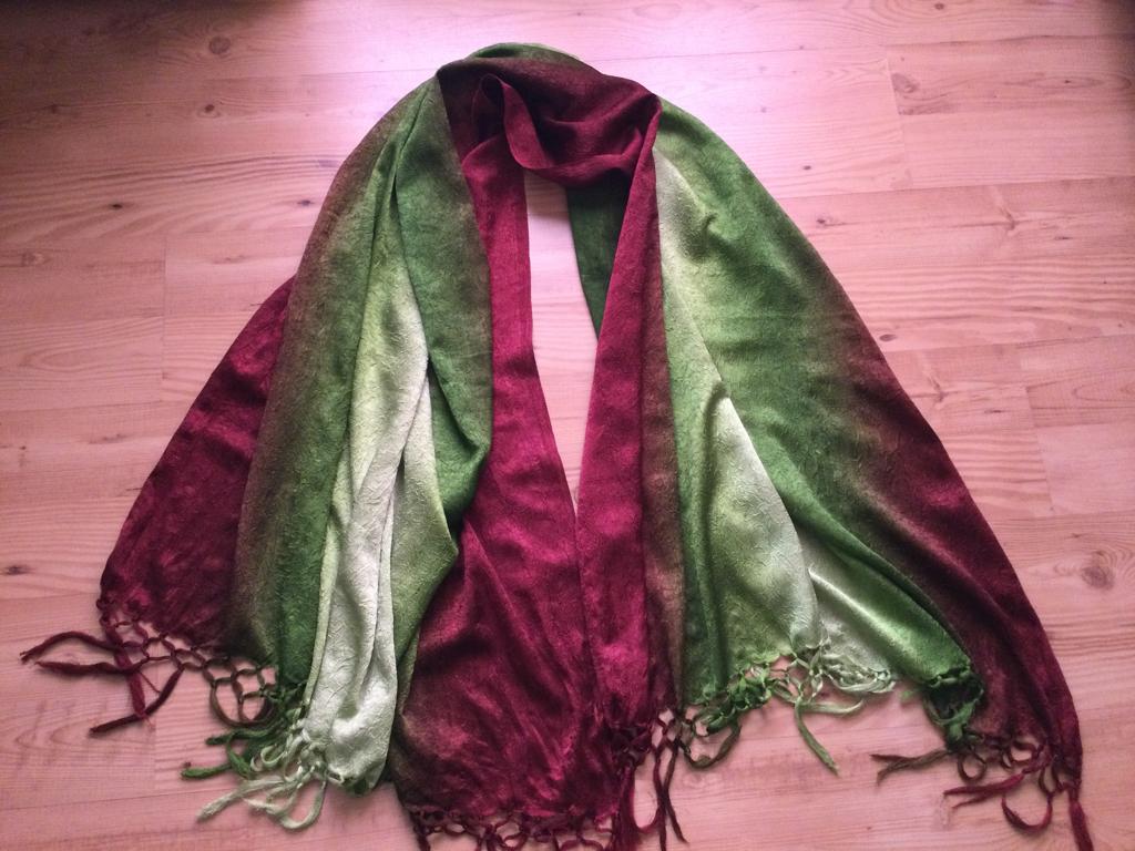 Foulard Grote sjaal, uit India 180x106cm, Kleding | Dames, Mutsen, Sjaals en Handschoenen, Ophalen of Verzenden, Zo goed als nieuw