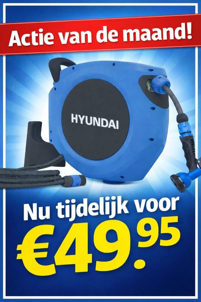 Tuinslang, automatisch oprolbaar. ACTIE!!!, Ophalen of Verzenden, Nieuw, Tuinslang