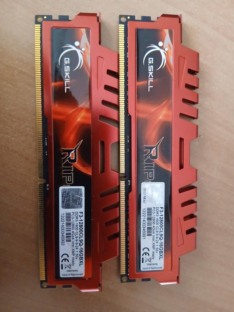 Ribjaws 8gb 1600mhz ddr3, Computers en Software, RAM geheugen, Ophalen of Verzenden, DDR3, Desktop