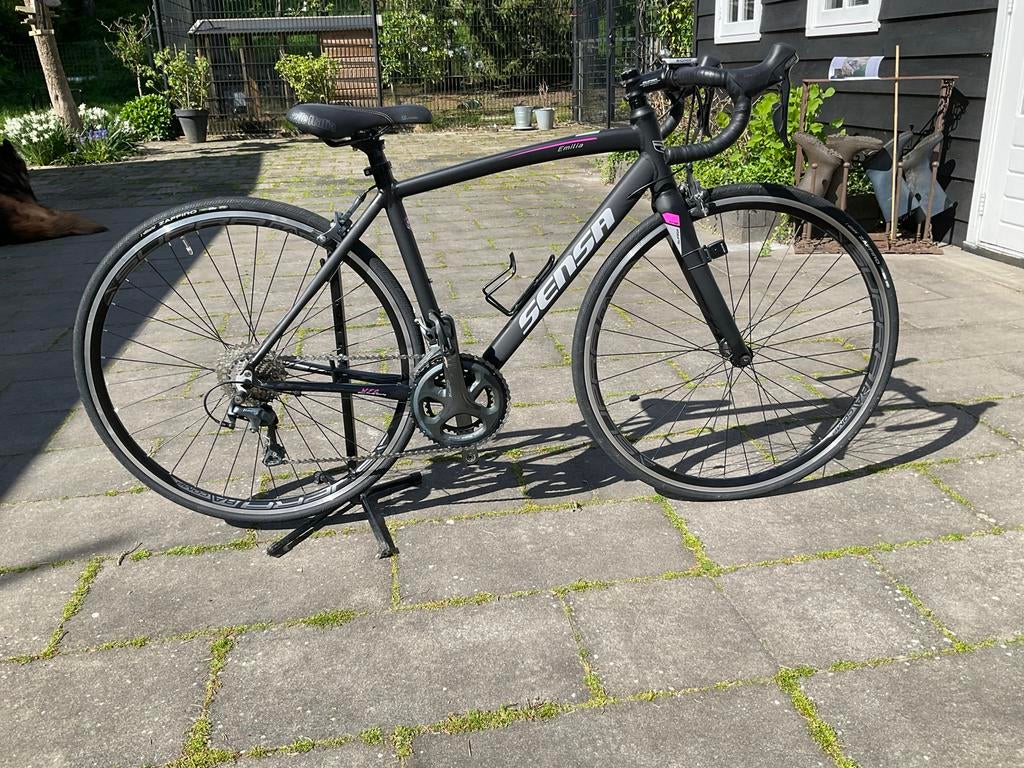 Sensa dames racefiets Emilia 48 cm met helm en schoenen, Fietsen en Brommers, Fietsen | Racefietsen, Overige merken, 28 inch, Aluminium