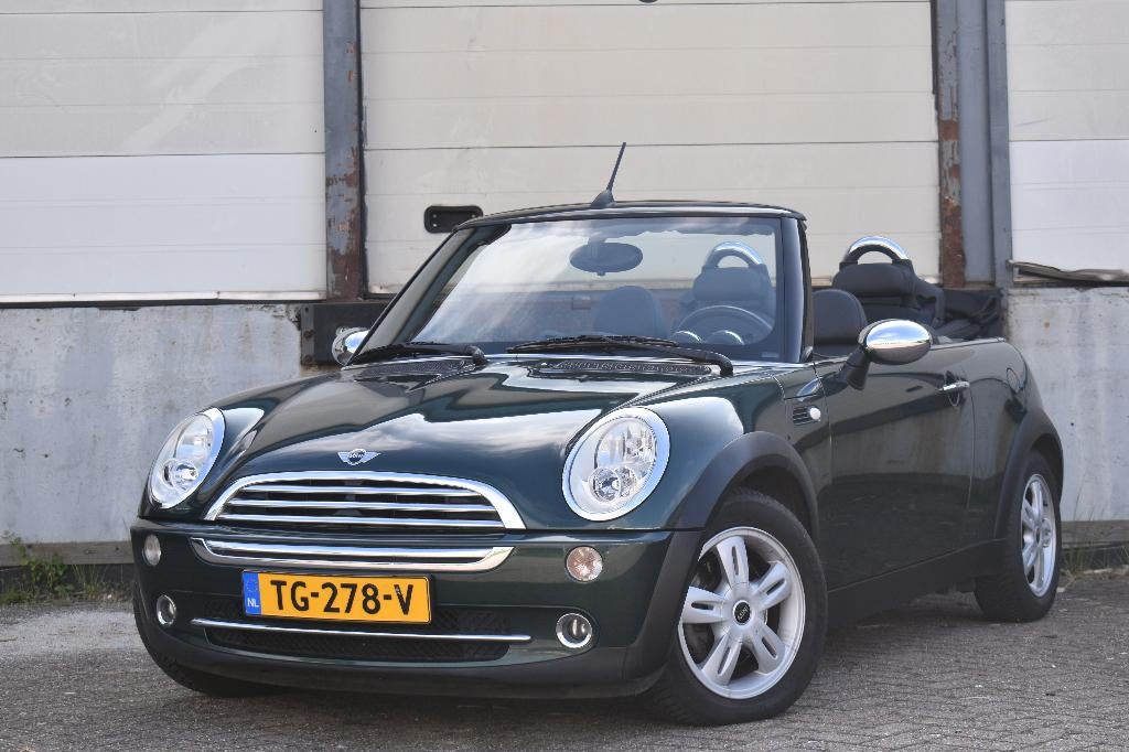 Mini 1.6 Cooper Cabrio Chili 116PK H.Leer/PDC/APK, Auto's, Mini, Voorwielaandrijving, Zwart, 4 cilinders, Cabriolet