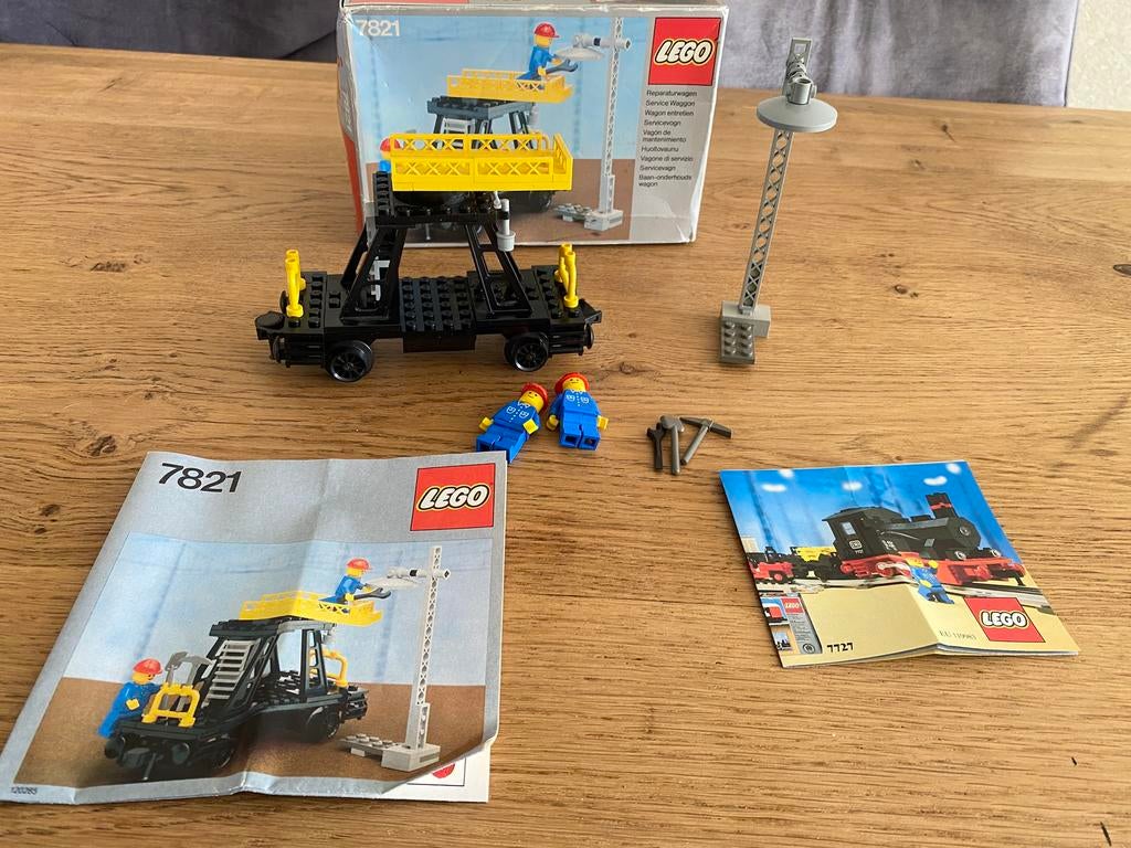 Lego 12v trein wagon 7821 met doos, Kinderen en Baby's, Speelgoed | Duplo en Lego, Lego, Ophalen of Verzenden, Zo goed als nieuw