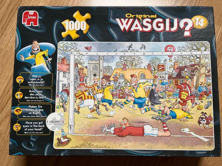 Wasgij Original 14 - Ogen in je achterhoofd? - 1000 stukjes, Hobby en Vrije tijd, Denksport en Puzzels, Zo goed als nieuw, Legpuzzel