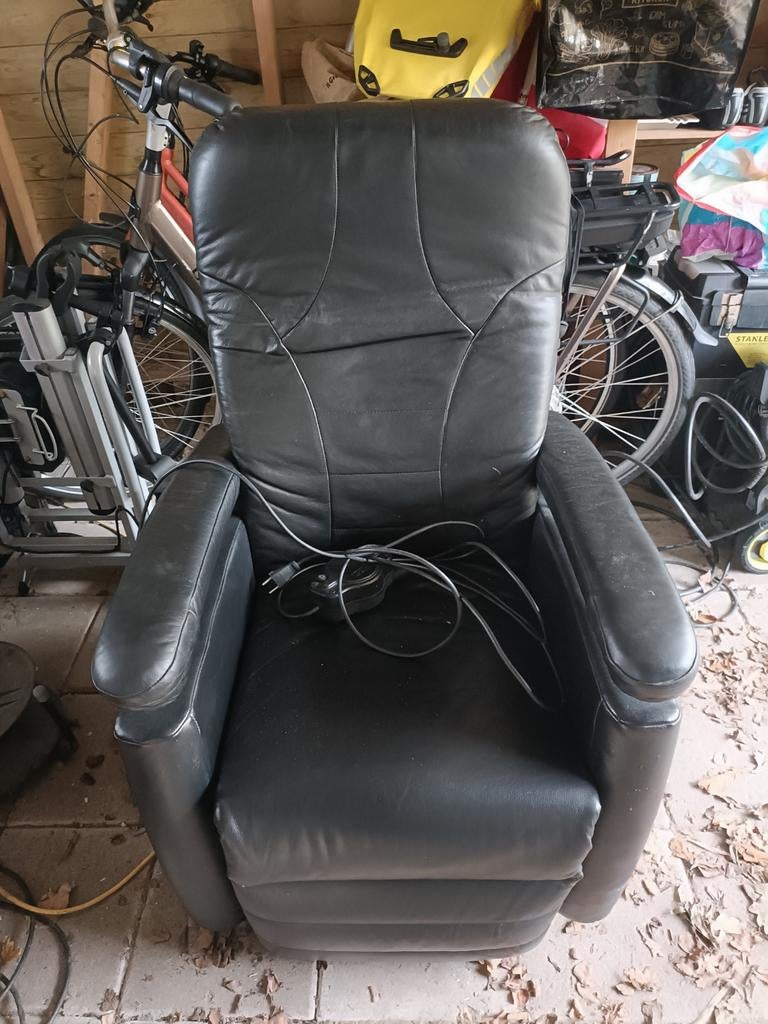 Fitform sta op stoel, Ophalen, Gebruikt, Zwart, Leer